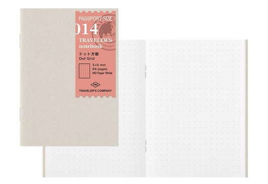 Traveler's Company Passport Size Notebook Refill – Dot Grid 3 Pack