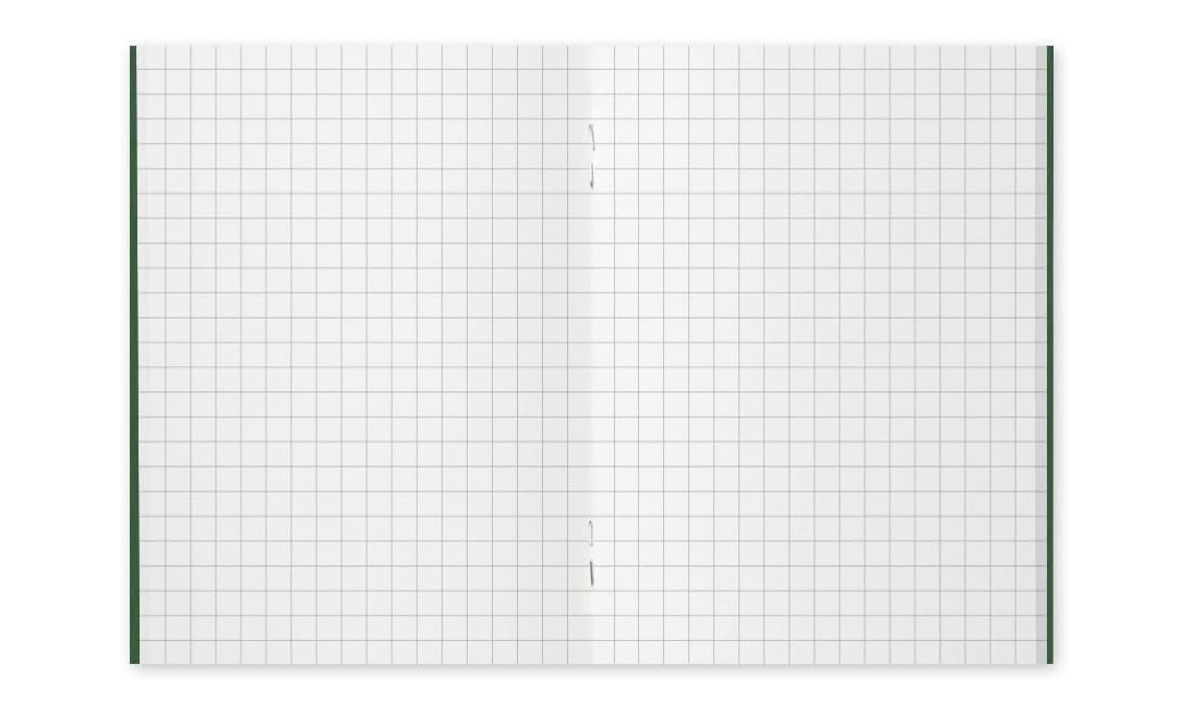 Traveler's Company Passport Size Notebook Refill – 5mm Grid MD Paper (2 Pack)