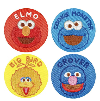 Sesame Street Trading Embroidered Tin Badge – Complete Set of 12