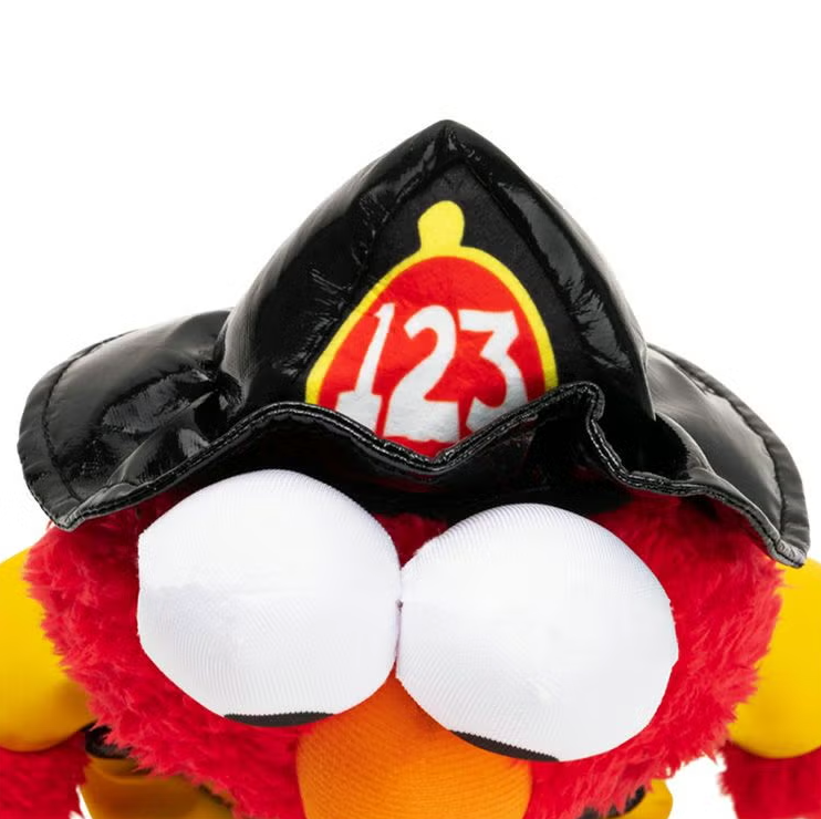 Sesame Street Firefighter Elmo Plush Toy 33cm