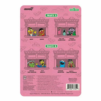 Sesame Street Cookie Monster ReAction 3.75-Inch Action Figure Series 2