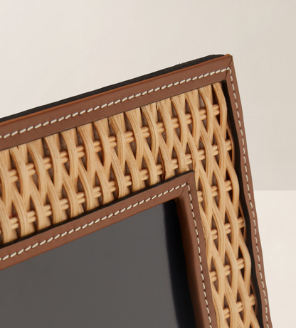 Ralph Lauren Home Bailey Woven Rattan Photo Frame
