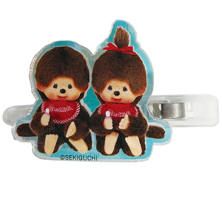 Monchhichi Aurora Acrylic Hair Clip Set – Friends Design 2 Pack Character