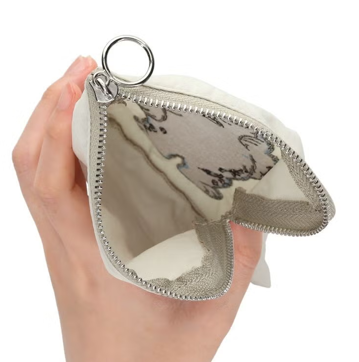 Sesame Street Embroidered Mini Flat Pouch Gray