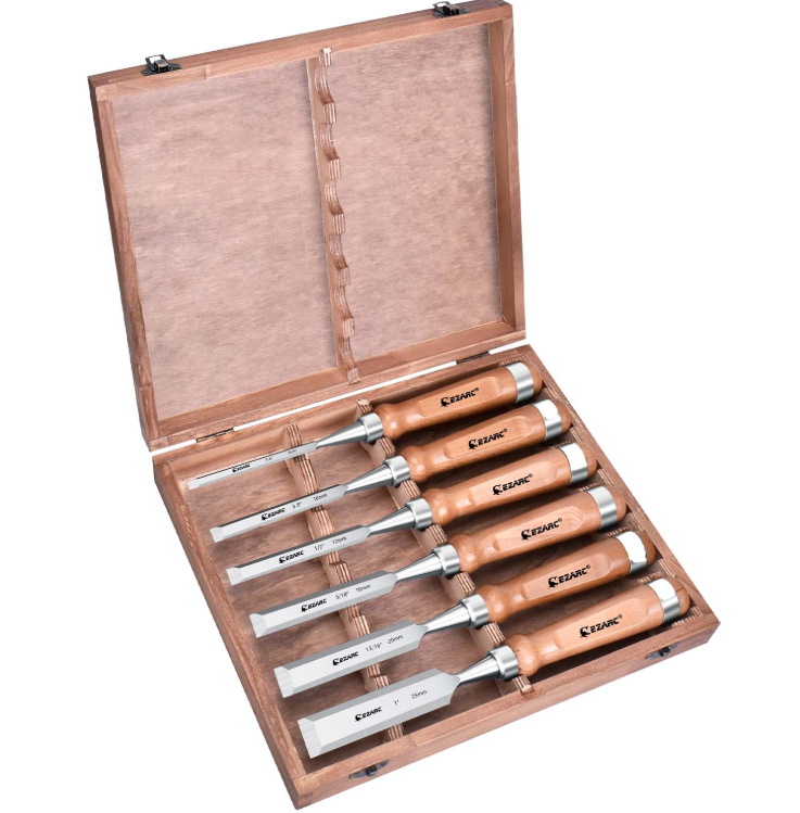 EZARC Wood Chisel Set 6 pcs