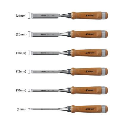 EZARC Wood Chisel Set 6 pcs