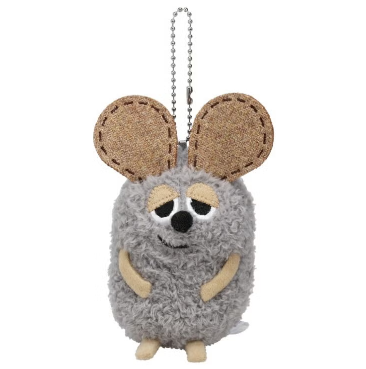 Leo Lionni Frederick Mascot Plush Keychain - Gray Mouse