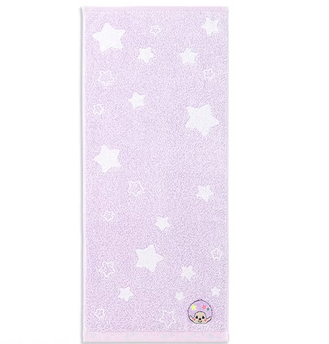 Monchhichi Kira Kira Star Cotton Face Towel – Purple