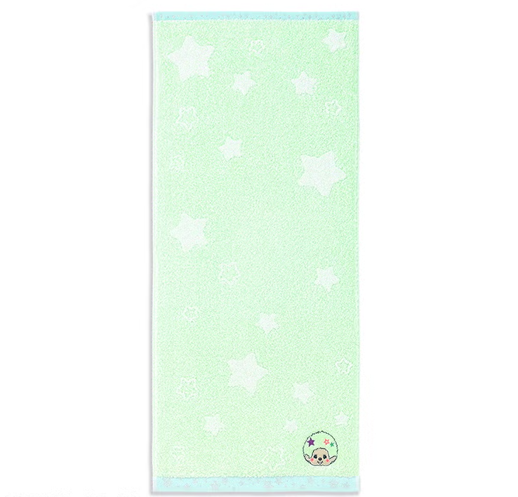 Monchhichi Kira Kira Star Cotton Face Towel – Green