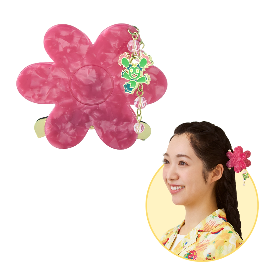 Pokemon Maractus Flower Hair Claw