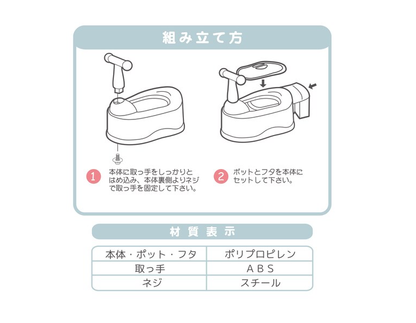 Eiwa Baby Potty Training Toilet with Handle