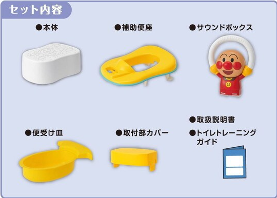 Agatsuma Anpanman 6-in-1 Baby Potty Training Seat with Sound Music