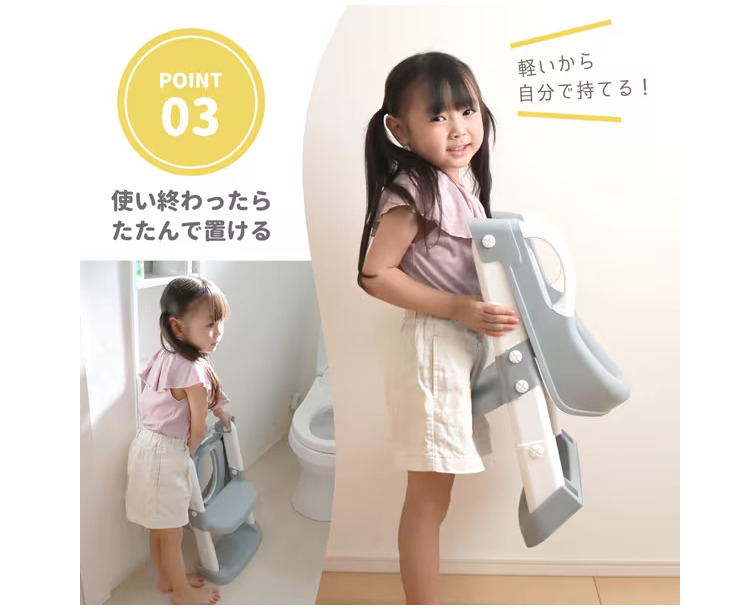 Eiwa Snoopy Toddler Toilet Training Seat with Step Ladder