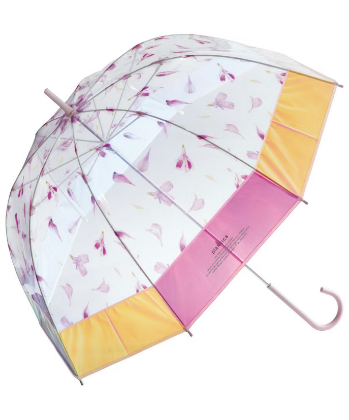 plantica×Wpc. Flower Shiny Plastic Umbrella