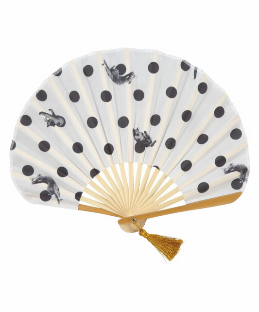 Wpc × Masayuki Oki Monochrome Dot Fan
