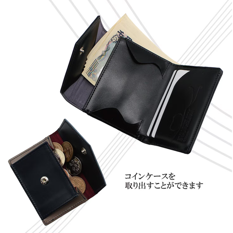 EVANGELION×NADAYA Quatre Mains Leather Trifold Wallet – Shinji & Kaworu Model 13