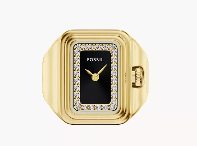 Raquel Gold Tone Stainless Steel Watch Ring