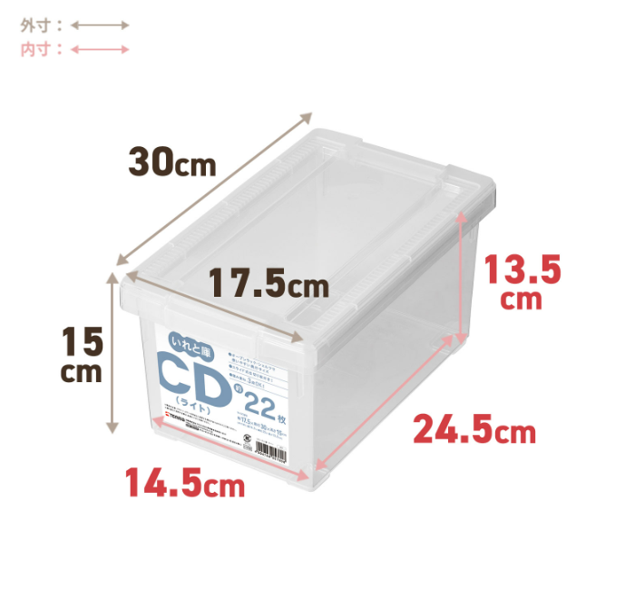 TENMA Iretoko Clear Storage Box Series