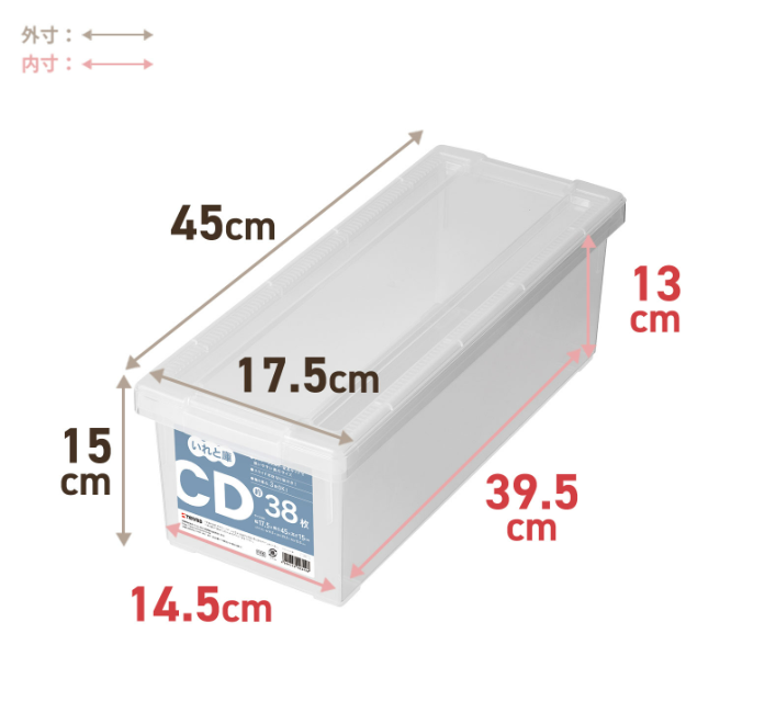 TENMA Iretoko Clear Storage Box Series