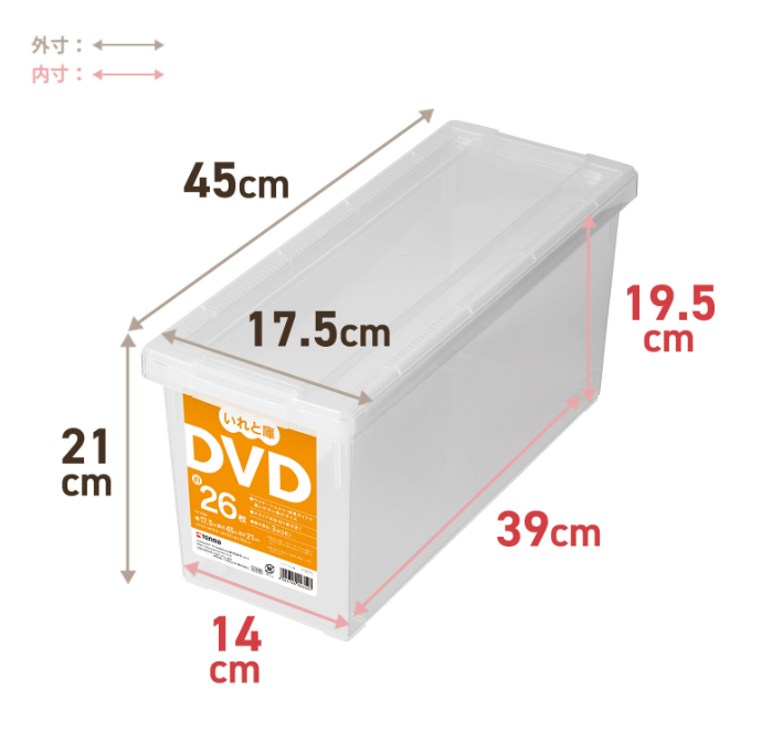TENMA Iretoko Clear Storage Box Series