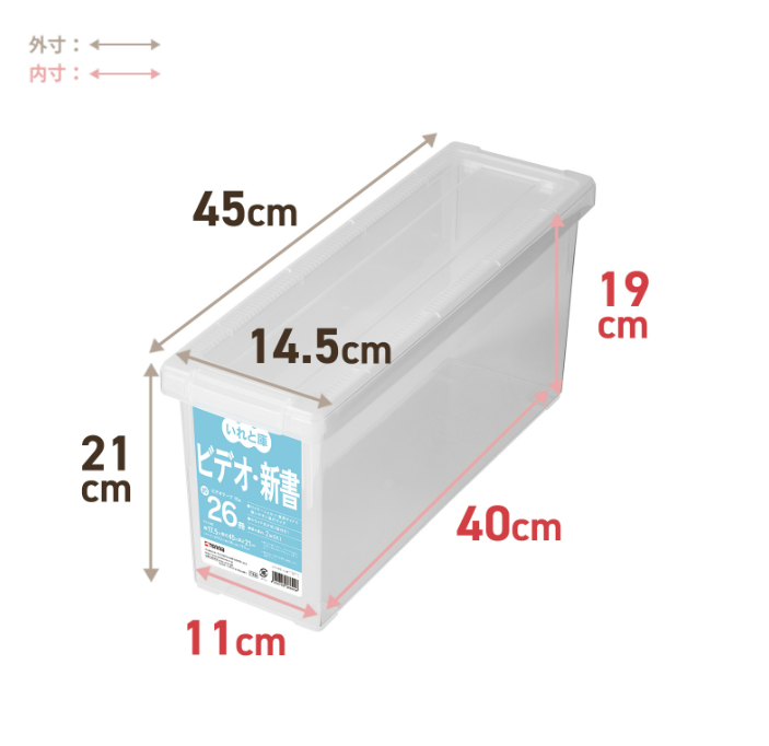 TENMA Iretoko Clear Storage Box Series