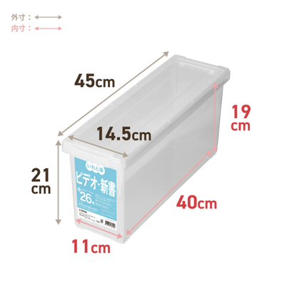 TENMA Iretoko Clear Storage Box Series