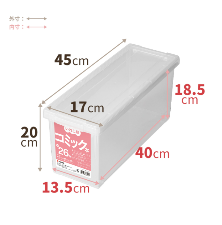 TENMA Iretoko Clear Storage Box Series