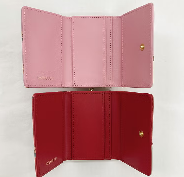 Monchhichi Clasp Wallet MO2-2 Tri-Fold Kiss Lock Wallet