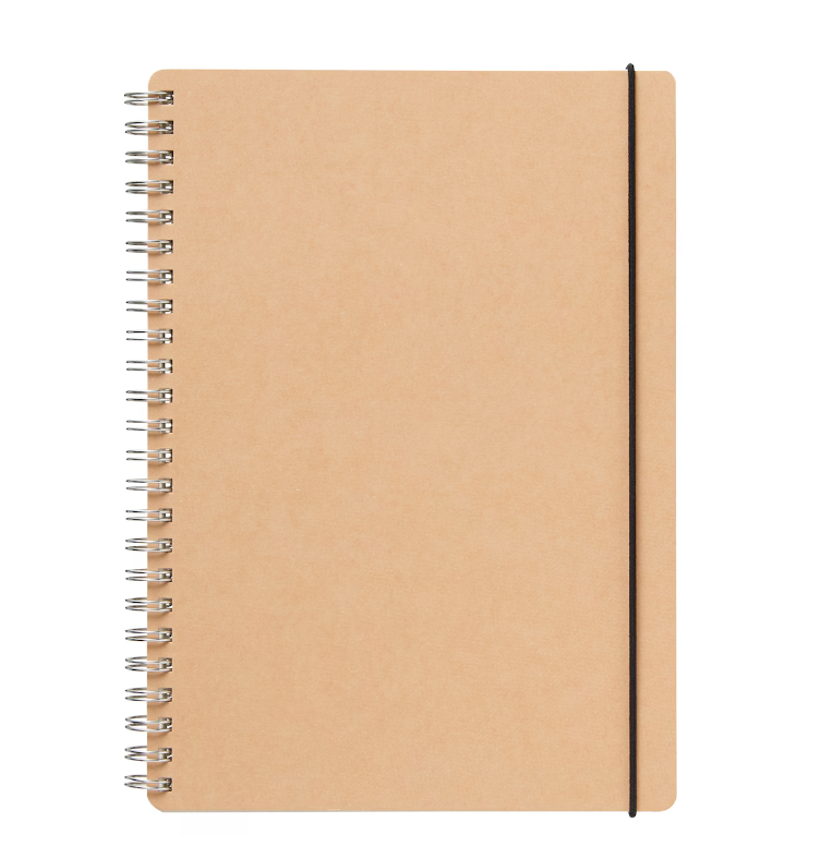 MUJI Double Ring Notebook A5 Dot Grid 70 Sheets with Elastic Band