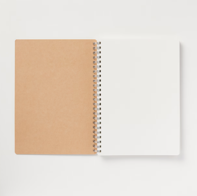 MUJI Double Ring Notebook A5 Dot Grid 70 Sheets with Elastic Band