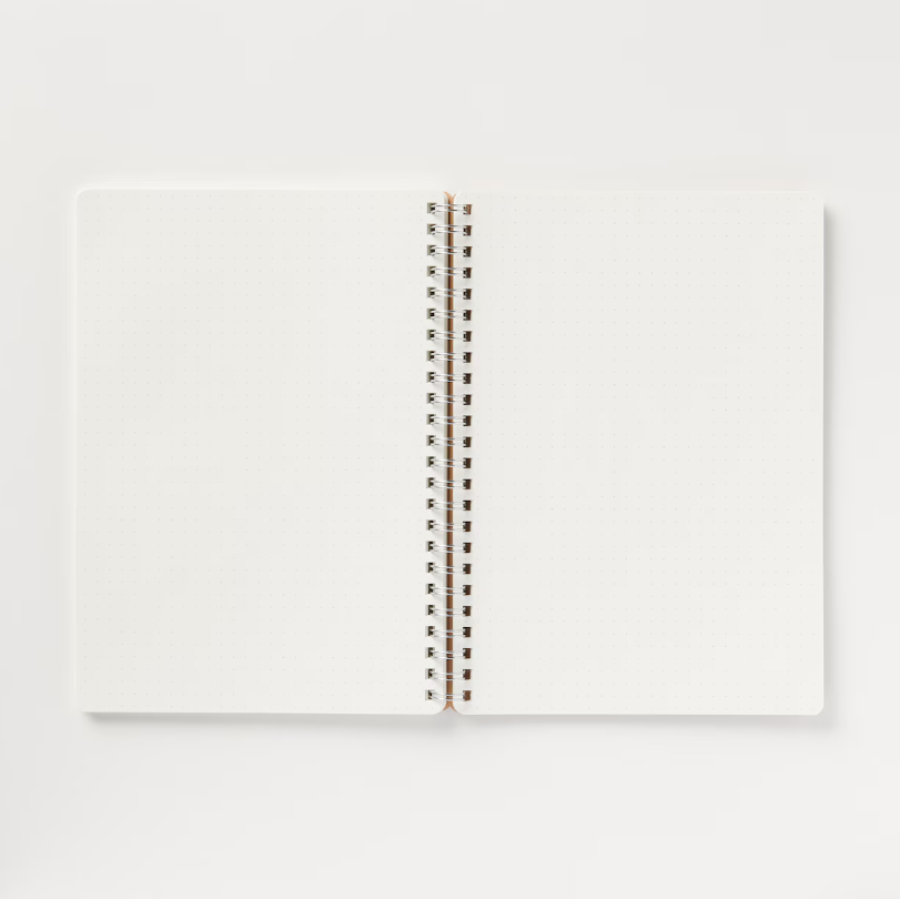 MUJI Double Ring Notebook A5 Dot Grid 70 Sheets with Elastic Band