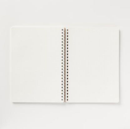 MUJI Double Ring Notebook A5 Dot Grid 70 Sheets with Elastic Band