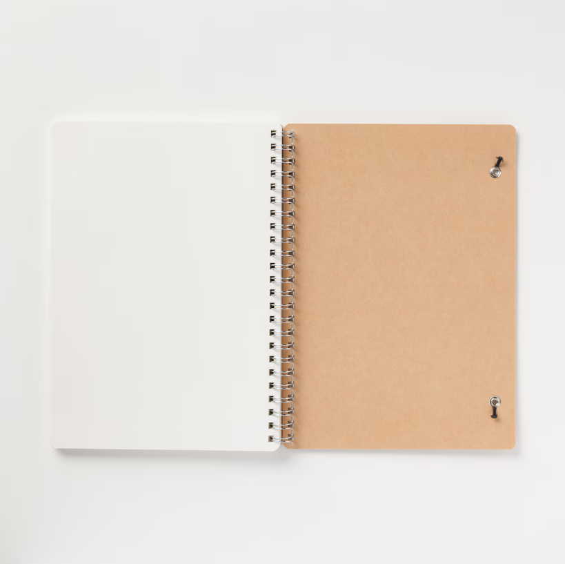 MUJI Double Ring Notebook A5 Dot Grid 70 Sheets with Elastic Band