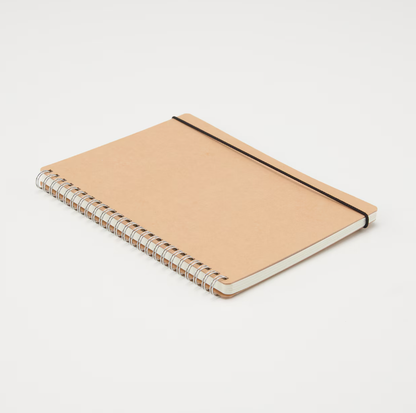 MUJI Double Ring Notebook A5 Dot Grid 70 Sheets with Elastic Band