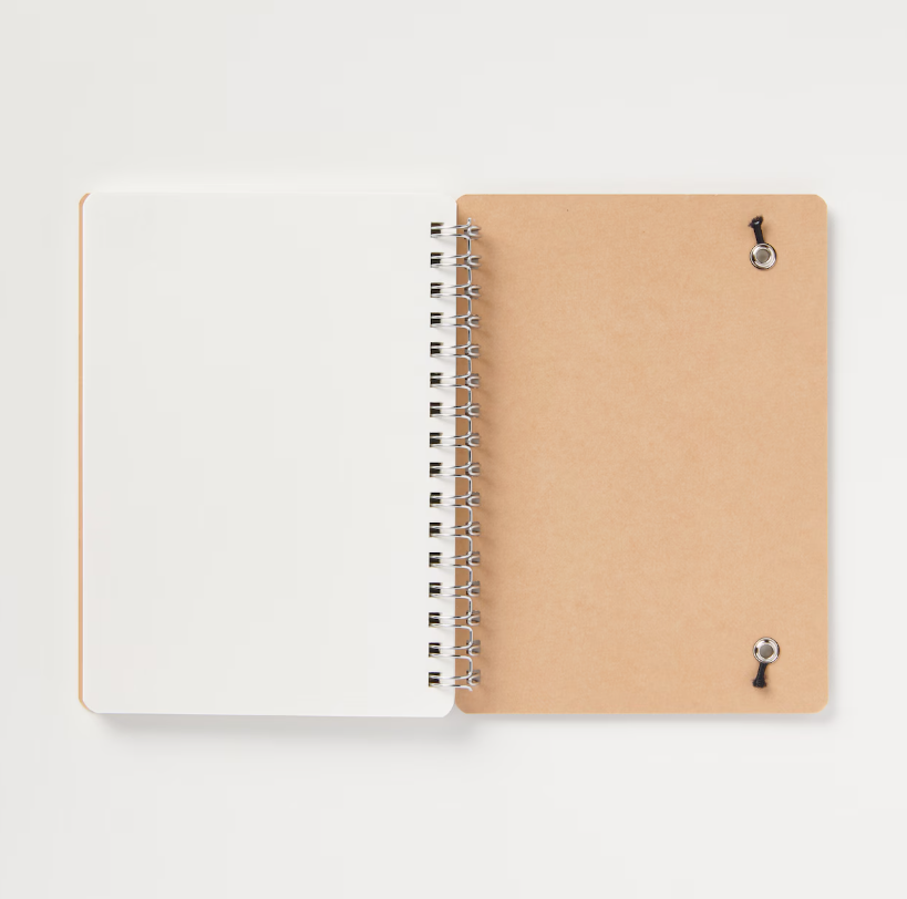 MUJI Double Ring Notebook A6 Dot Grid 70 Sheets with Elastic Band