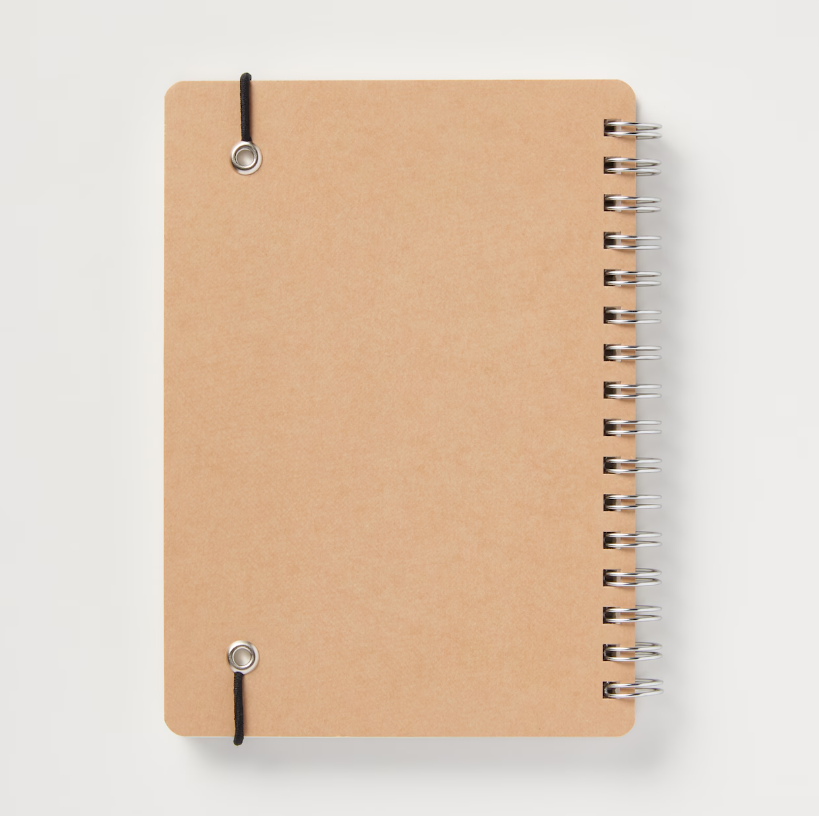 MUJI Double Ring Notebook A6 Dot Grid 70 Sheets with Elastic Band