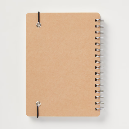 MUJI Double Ring Notebook A6 Dot Grid 70 Sheets with Elastic Band