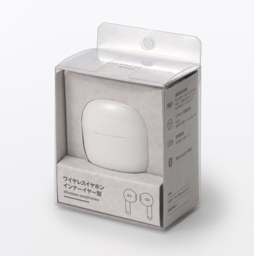 MUJI Wireless Earbuds Inner Ear Type Bluetooth 6.0