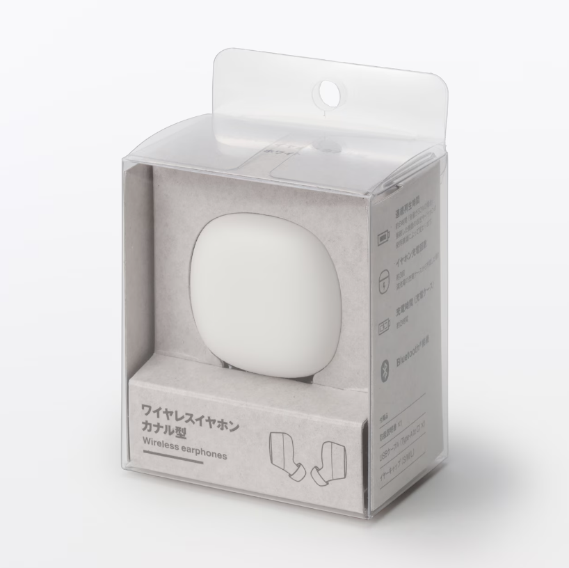 MUJI Wireless Earbuds Canal Type Bluetooth Earphones