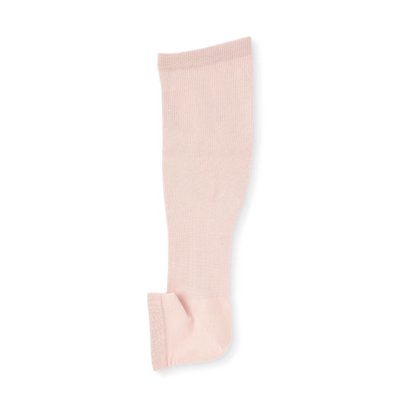 MUJI Women's Toe-Free Graduated Compression Knee High Socks