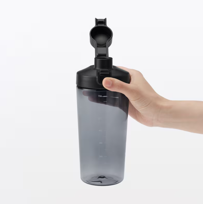MUJI Wide Mouth Easy-Clean One-Touch Water Bottle with Measurement Scale 700ml