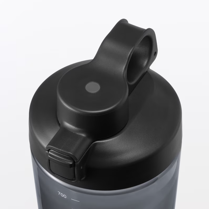 MUJI Wide Mouth Easy-Clean One-Touch Water Bottle with Measurement Scale 700ml