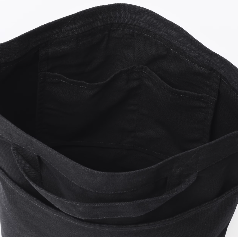 MUJI Organic Cotton Canvas Shoulder Tote Bag