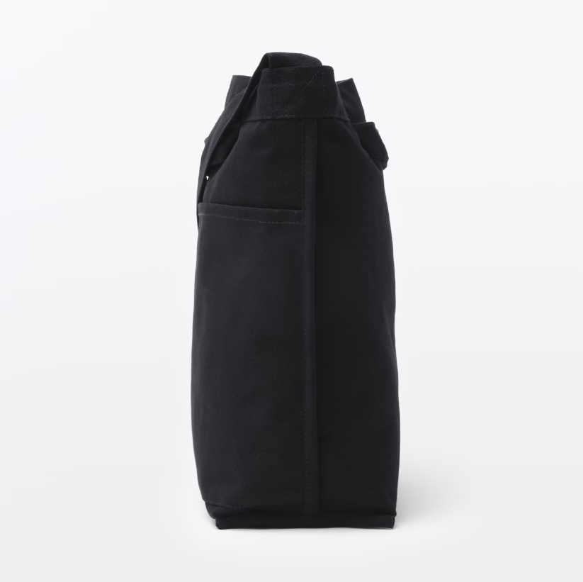 MUJI Organic Cotton Canvas Shoulder Tote Bag
