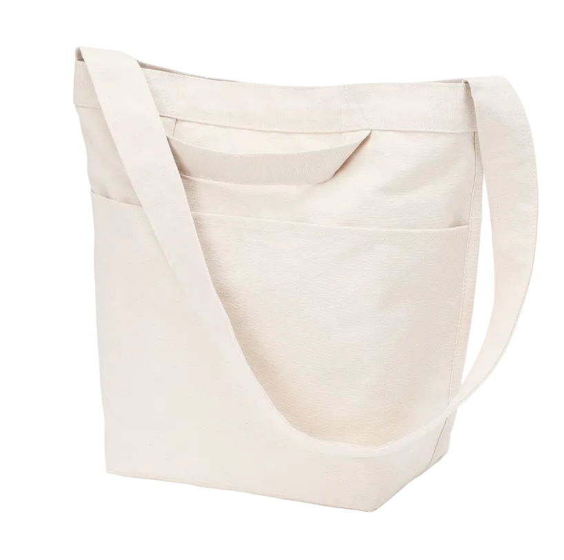 MUJI Organic Cotton Canvas Shoulder Tote Bag