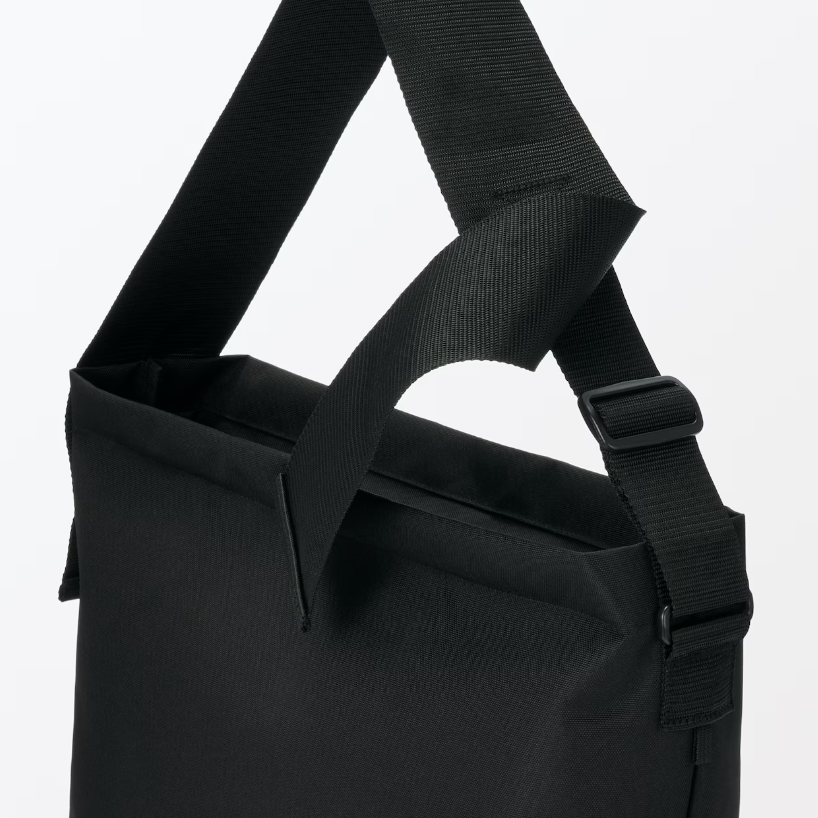 MUJI Recycled Polyester Wide Strap Shoulder Bag