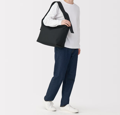 MUJI Recycled Polyester Wide Strap Shoulder Bag