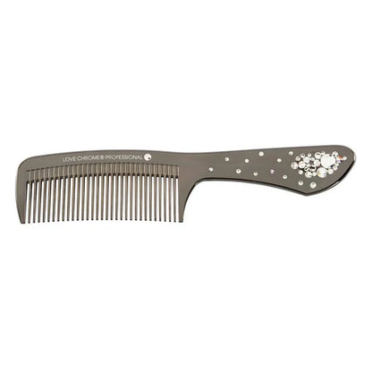 LOVECHROME B3 TETSUKI Deep Black PRECIOSA Crystal Hair Comb