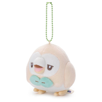 PokePeace Rowlet Funny Face Ball Chain Mascot Plush