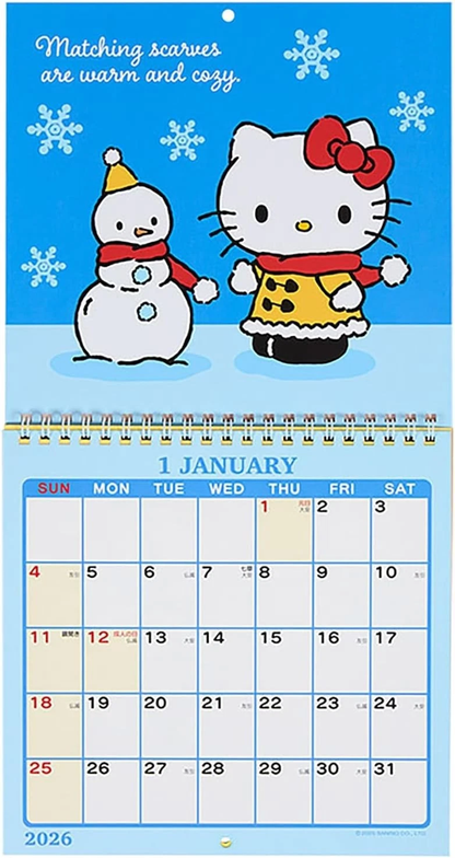 Hello Kitty 2026 Wall Calendar (Type M)